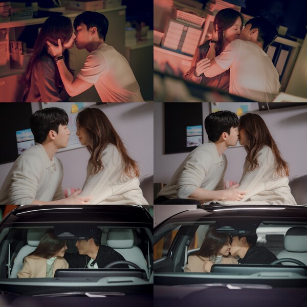 졸업 정려원♥위하준, 난로X자동차X소파 키스 3종 미공개 컷... 정려원♥위하준, 난로X자동차X소파 키스 3종 미공개 컷 - 라이브엔